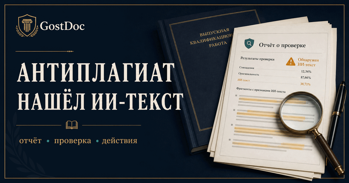 Антиплагиат нашёл ИИ-текст в дипломе: что означает отметка и что делать
