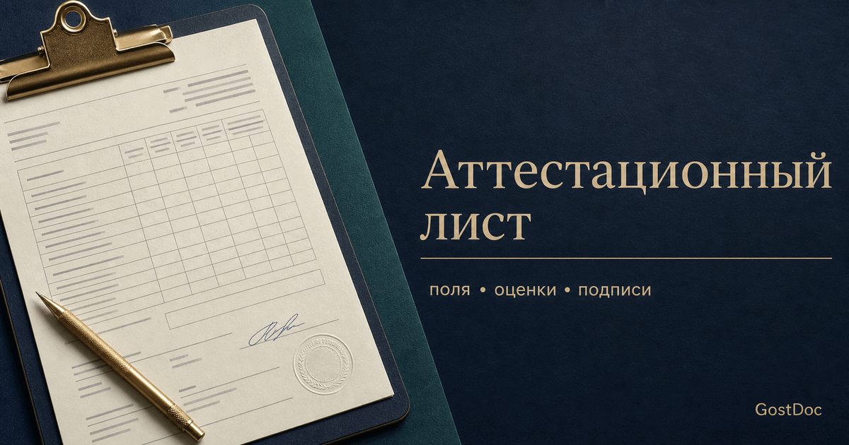 Аттестационный лист по практике: как заполнить и подписать