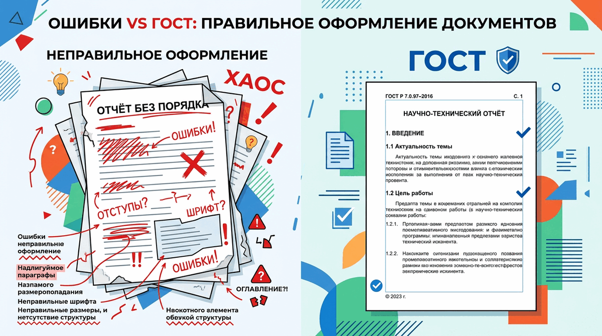 Топ-10 ошибок при оформлении документов по ГОСТ и как их избежать