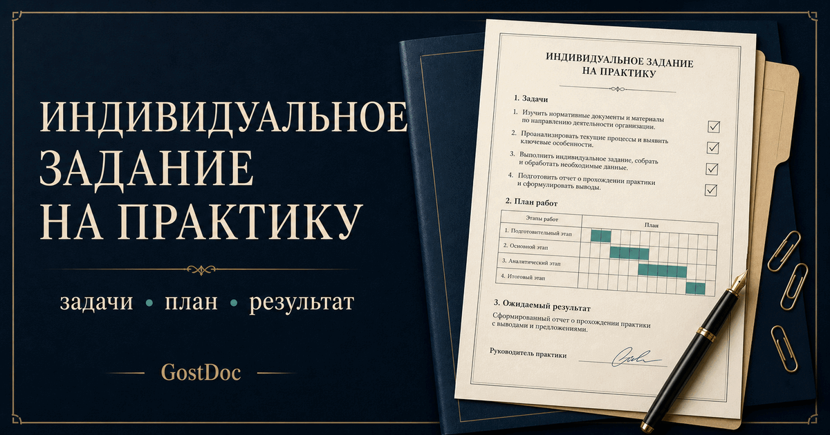 Индивидуальное задание на практику: как превратить формальность в понятный план работы