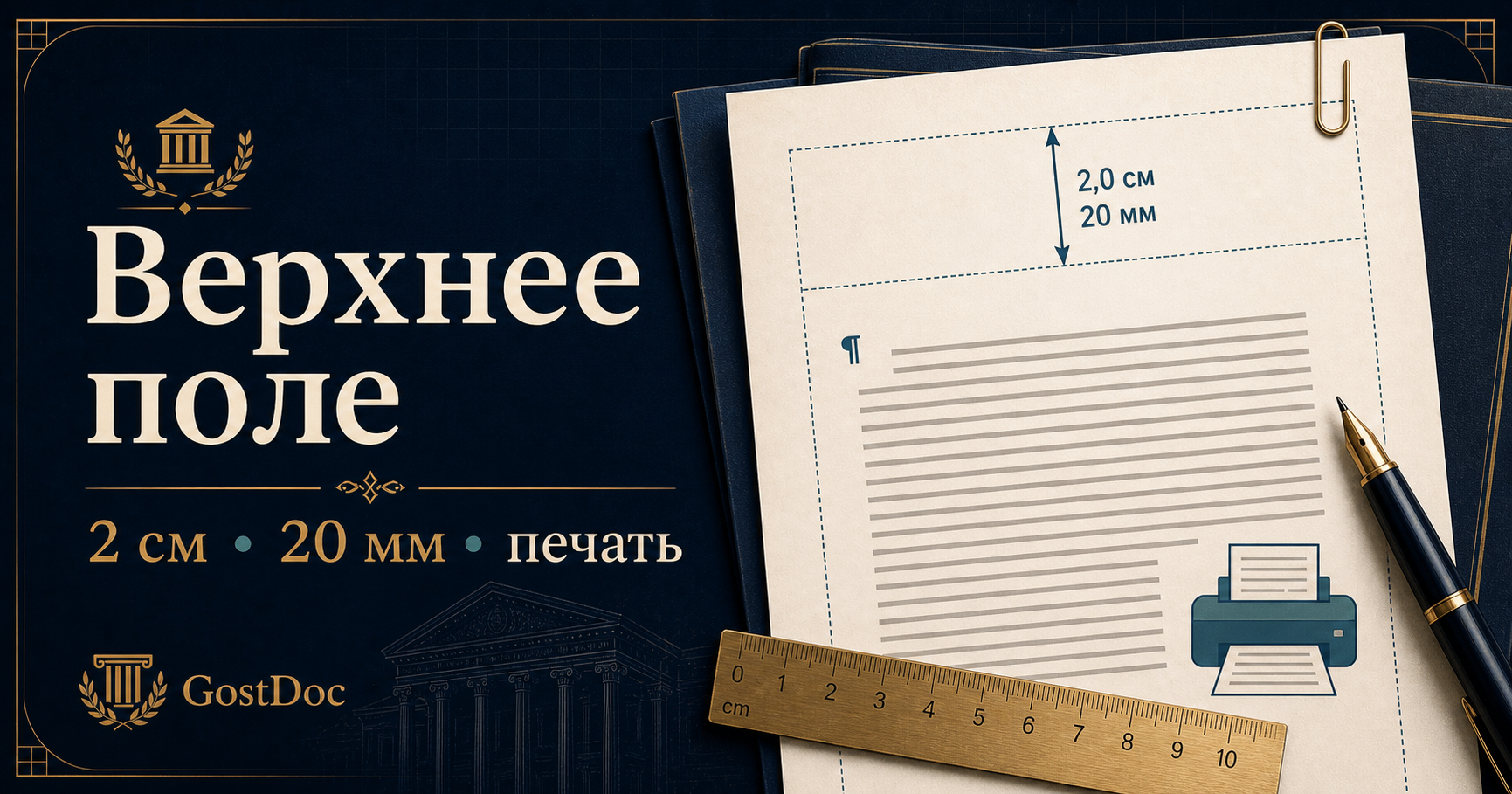 Как настроить верхнее поле в Word: 2 см, 20 мм и частые ошибки печати