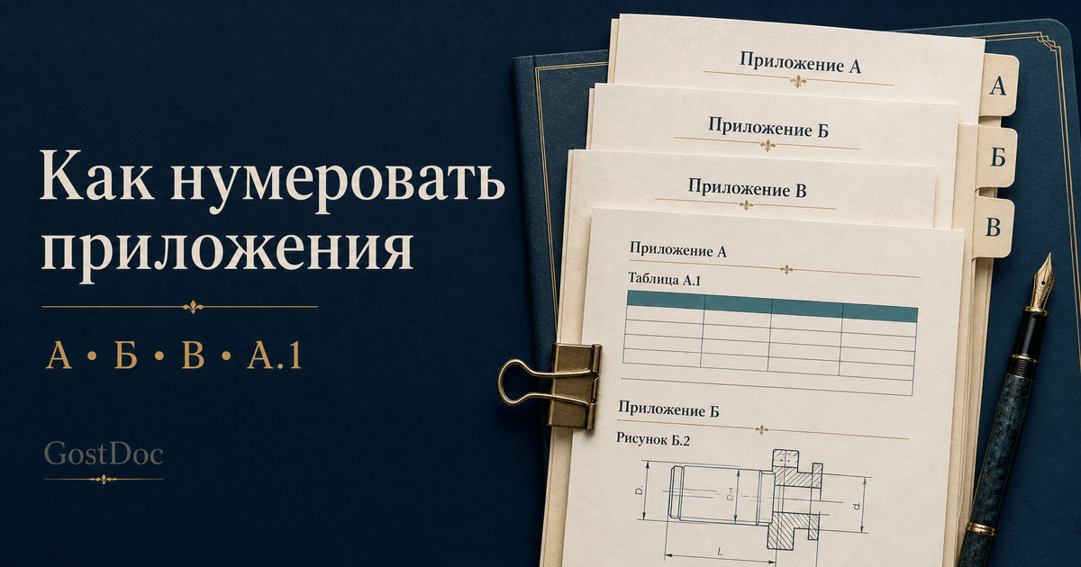 Как нумеровать приложения в курсовой, ВКР и отчете