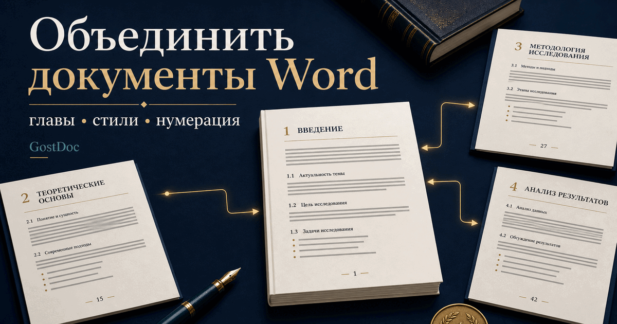 Как объединить документы Word в один файл без поломок