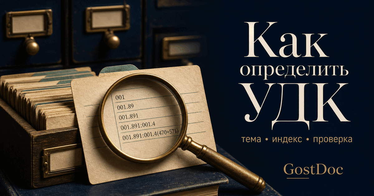 Как определить УДК для научной статьи: инструкция и проверка