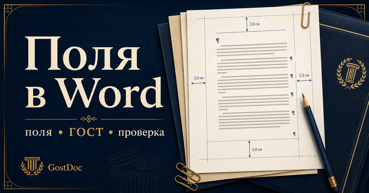 Как сделать поля по ГОСТ в Word: пошаговая инструкция 2026