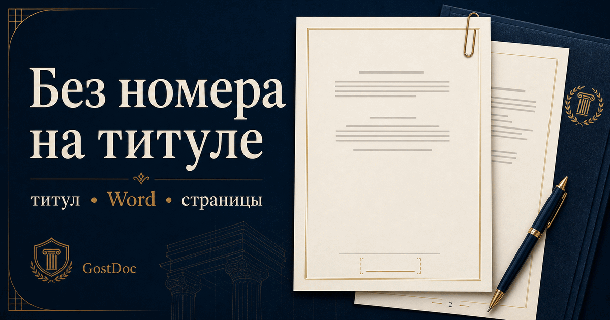 Как убрать номер с титульного листа в Word и не сбить нумерацию