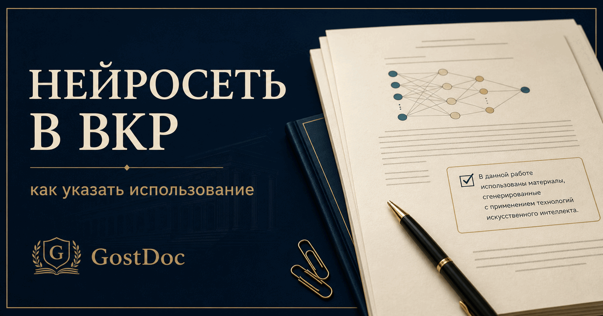 Как указать использование нейросети в ВКР: пример раздела и формулировок