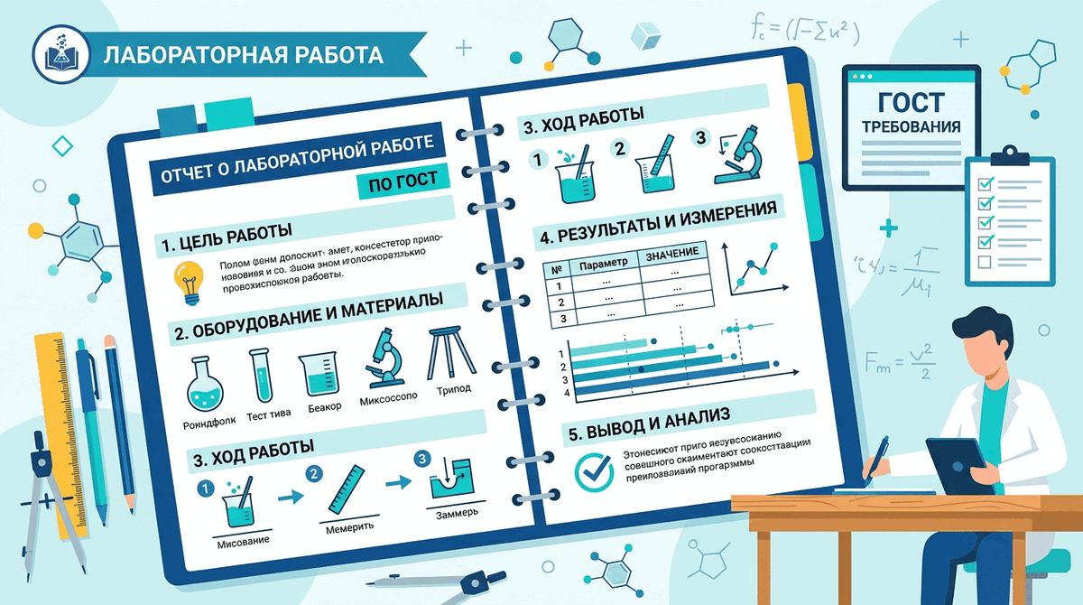 Оформление лабораторной работы по ГОСТ: структура, требования и примеры
