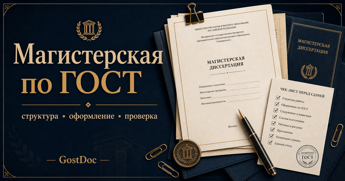 Оформление магистерской диссертации по ГОСТ: структура и чек-лист