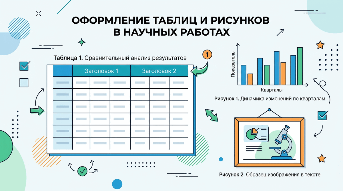Оформление таблиц и рисунков по ГОСТ 7.32-2017