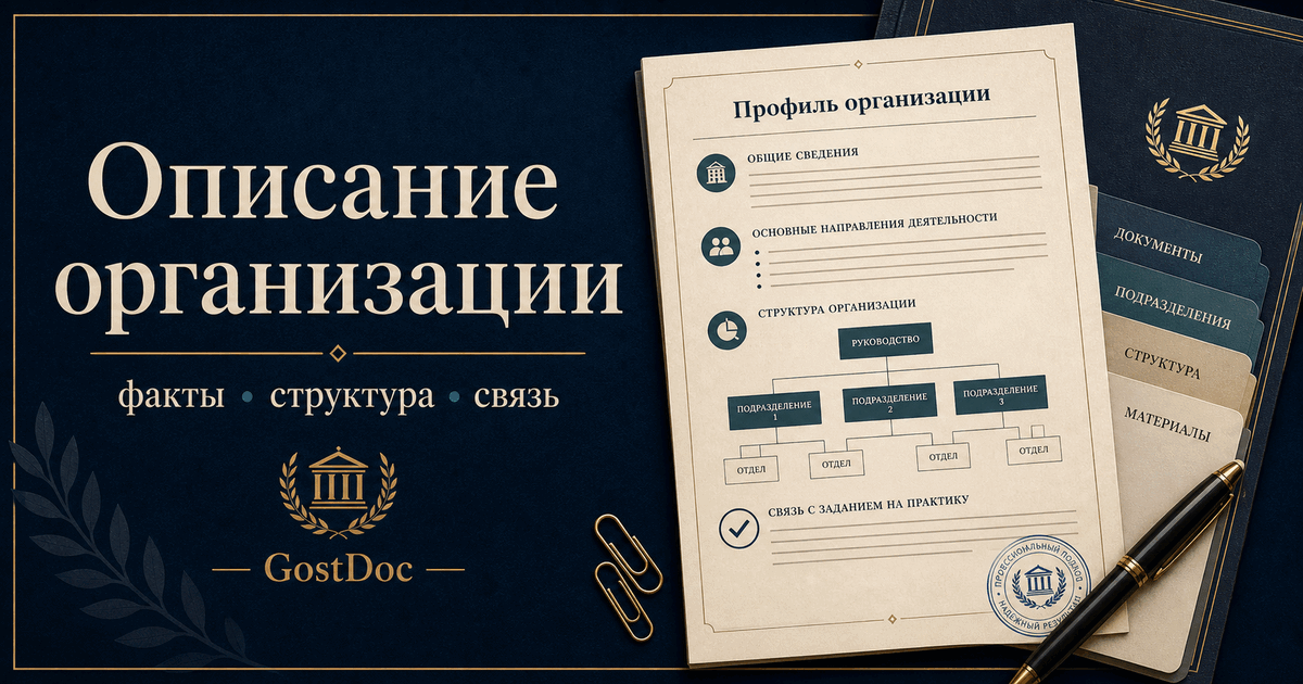 Описание организации в отчете по практике: как написать раздел без рекламы