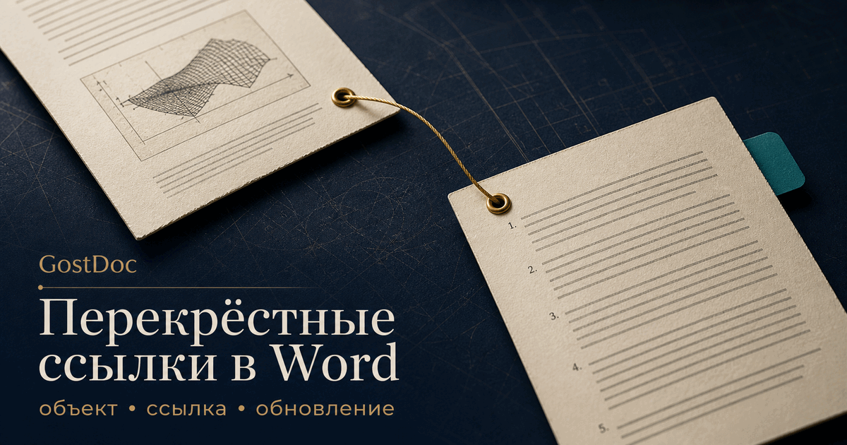 Перекрёстные ссылки в Word: создание и обновление