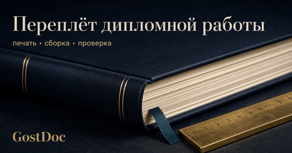 Переплёт дипломной работы: печать и проверка ВКР