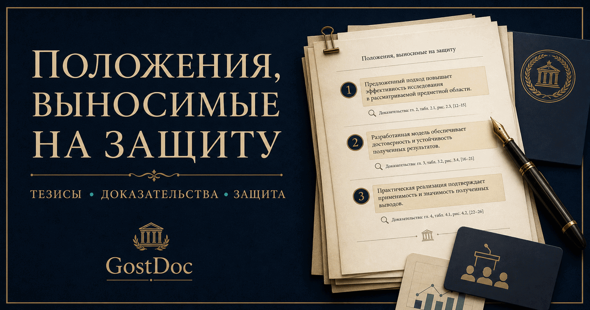 Положения, выносимые на защиту: как превратить результаты ВКР в сильные тезисы