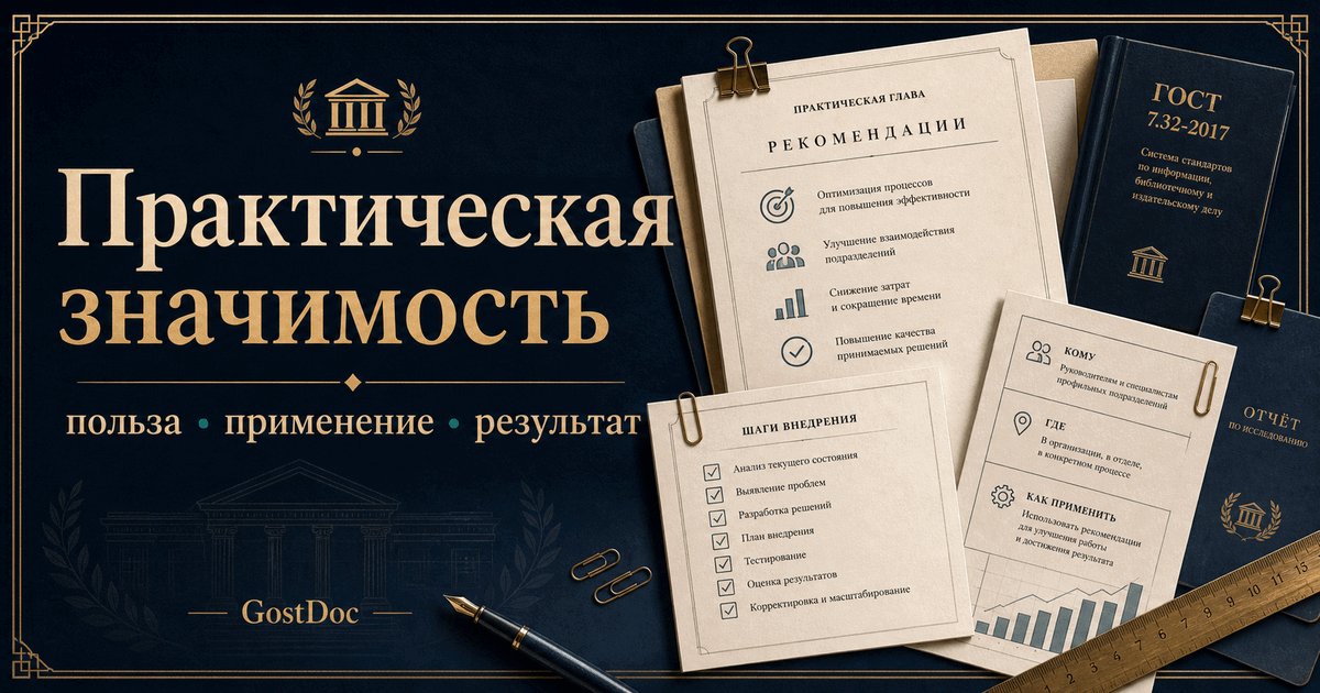Практическая значимость работы: как показать пользу результата, а не написать общую фразу