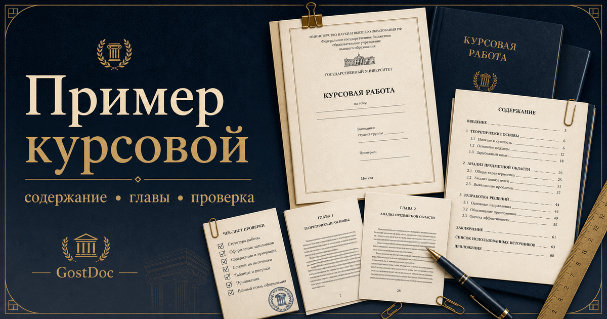 Пример оформления курсовой по ГОСТ: структура, содержание и проверка