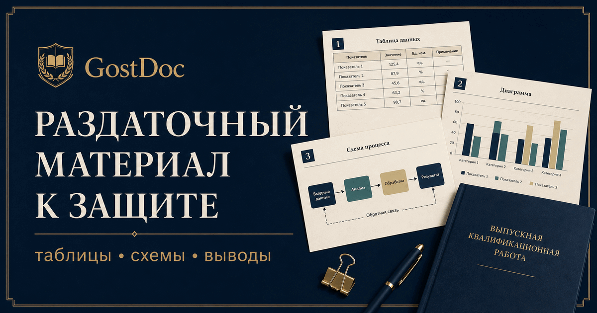 Раздаточный материал к защите ВКР: что включить и как оформить