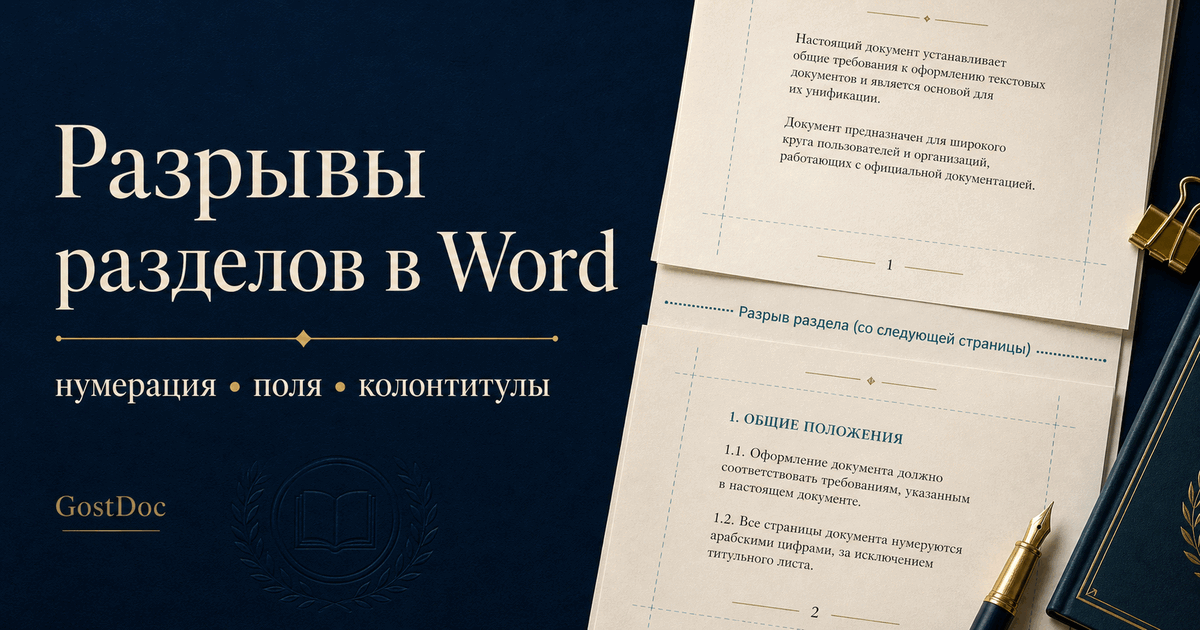 Разрывы разделов в Word: как сделать, убрать и не сломать нумерацию