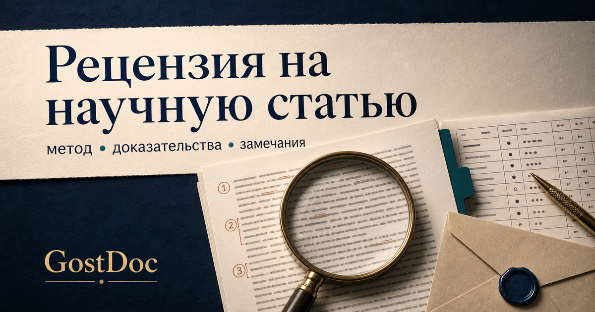 Рецензия на научную статью: критерии и пример структуры