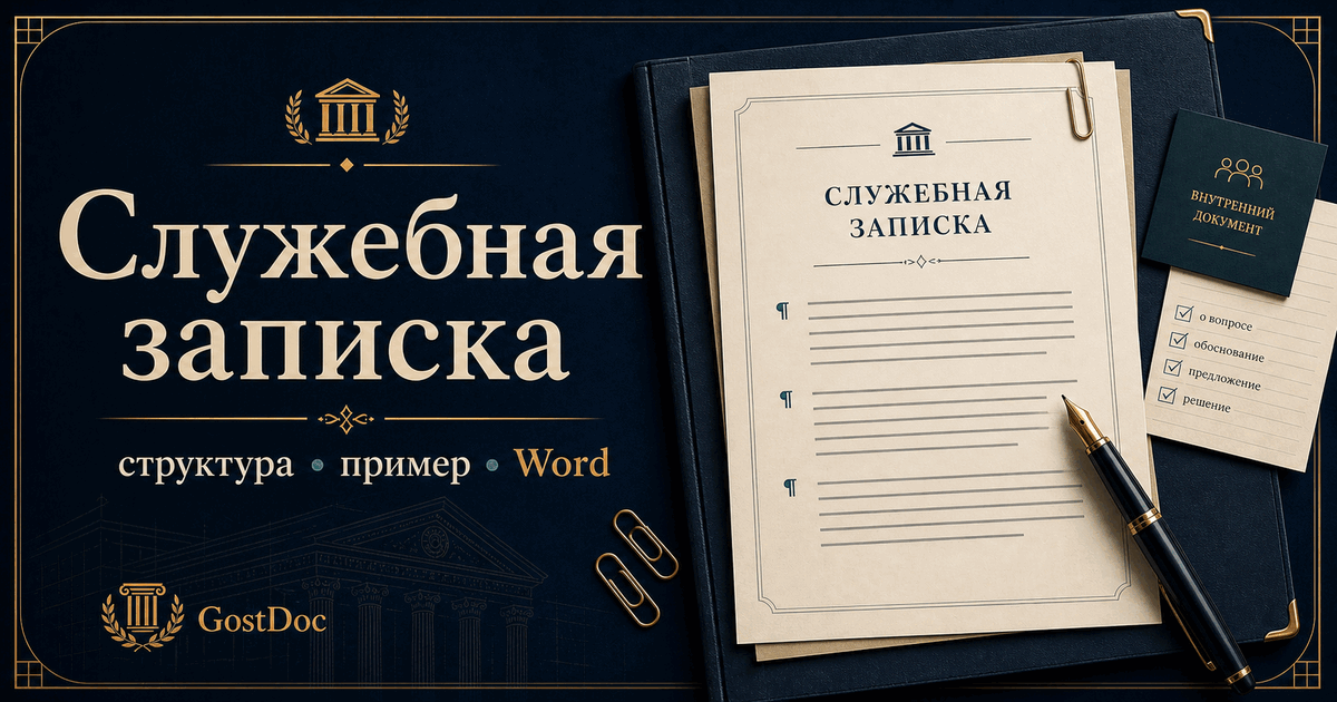 Служебная записка: как написать и оформить в Word