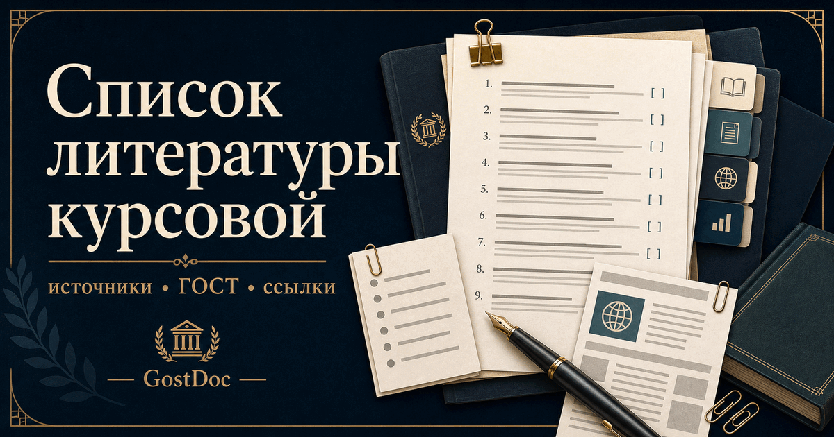 Список литературы в курсовой работе: как оформить источники и не раздуть раздел
