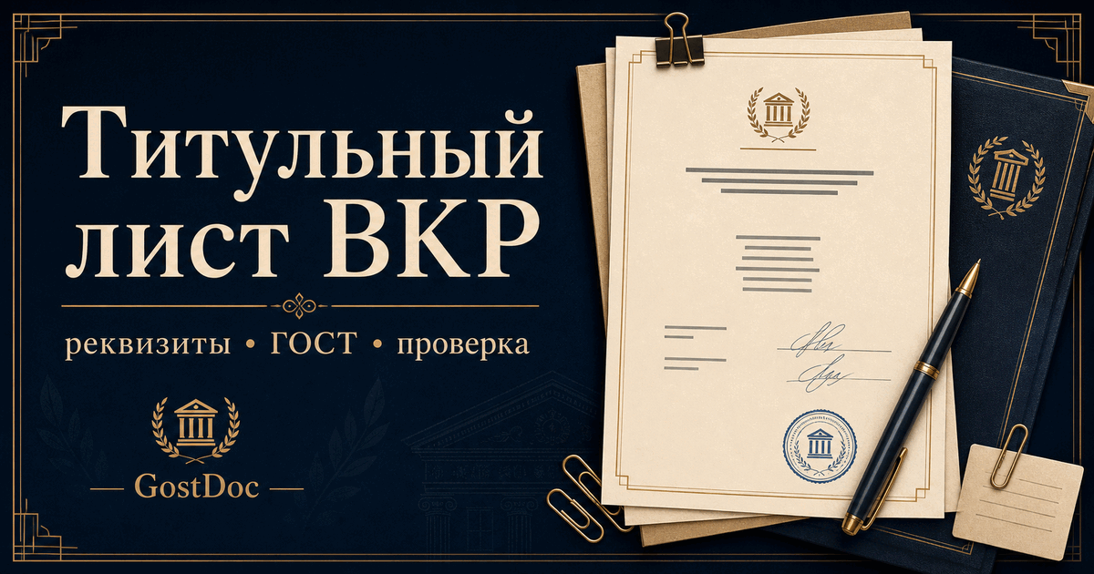 Титульный лист ВКР: что писать и как оформить без замечаний