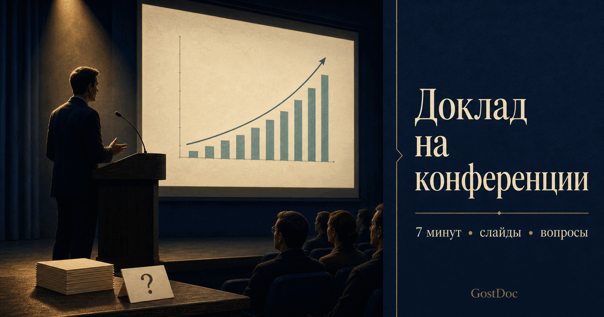 Выступление с докладом на конференции: подготовка и вопросы
