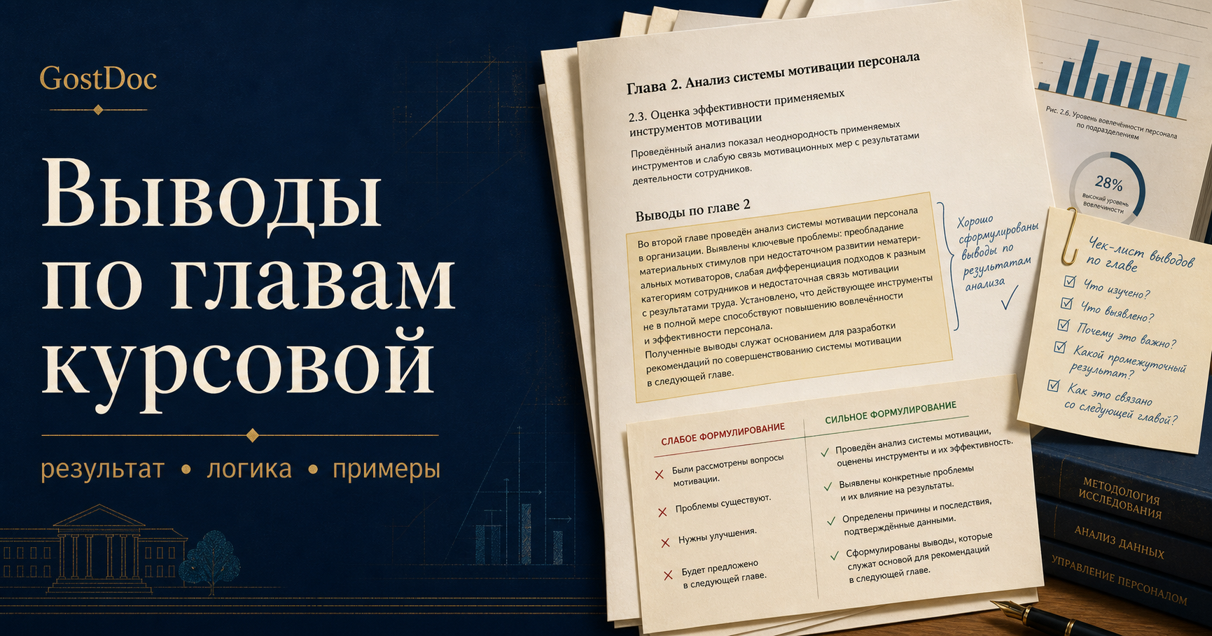 Как написать выводы по главам курсовой: примеры и формулировки без воды