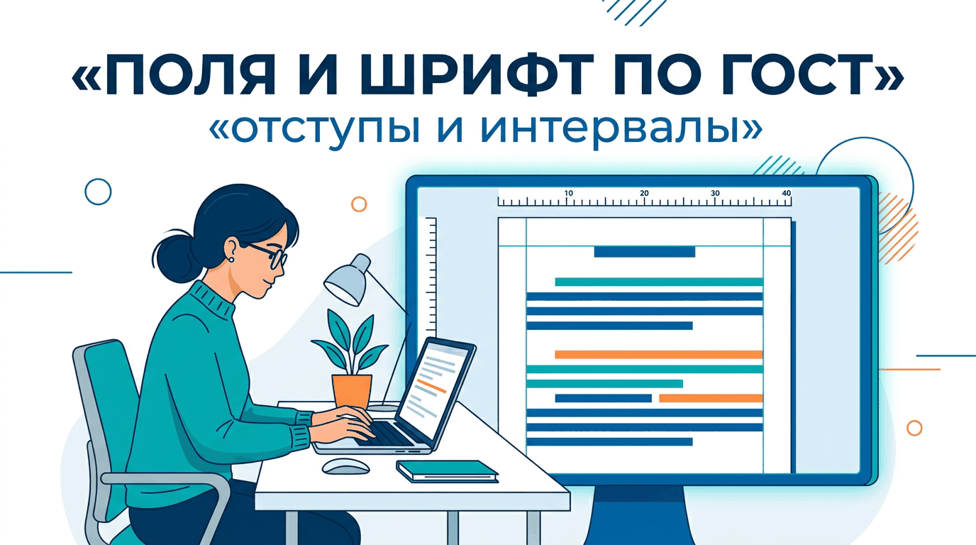 Поля по ГОСТ в Word: шрифт, отступы, интервал и выравнивание в 2026 году