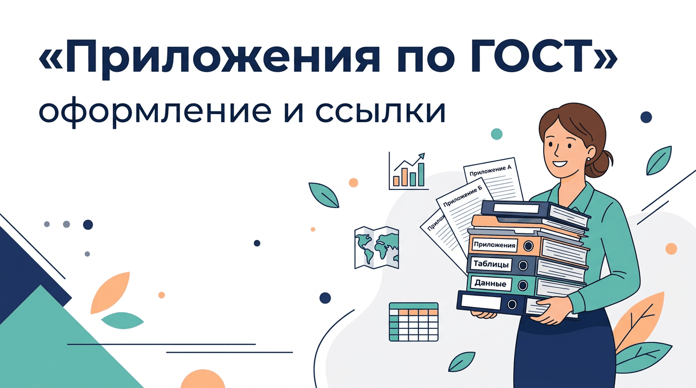 Приложение по ГОСТ: как оформить приложения, нумерацию и ссылки в тексте